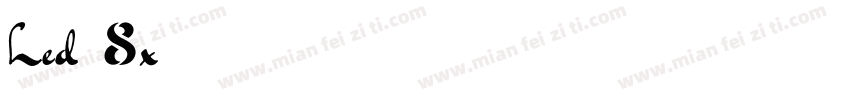 Led 8x在线字体转换